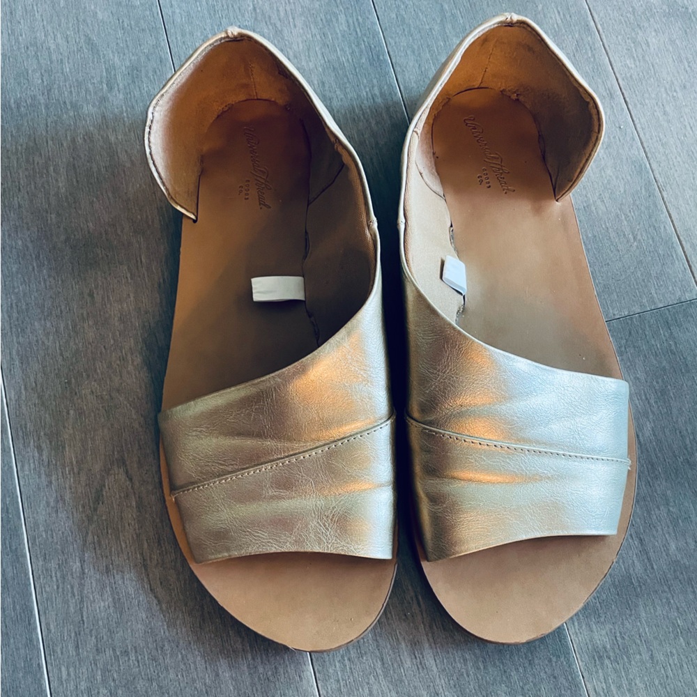 Gold wrap style sandal